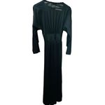 Lily Of France  Rosa Puleo-Szüle Vintage Black Lace Wrap Nightgown Chemise Slip D Photo 7