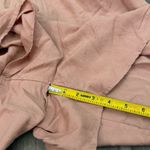 EXPRESS  Linen-Blend Tie Front Puff Sleeve Romper salmon pink Photo 7