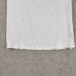 Earth Yoga Womens Top L White Lace Mesh Trim V Neck Capped Short Sleeve NEW Size L Photo 4