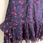 Tanya Taylor  Dress Falling Floral Carti 100% Silk Ruffle Boho Mini Size 4 Photo 7