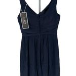 J.Crew  Newport Navy Silk Chiffon Heidi Sleeveless Bridesmaid Formal size 4 Photo 8