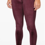Lululemon Wunder Lounge High-Rise Tight 28" Velvet Garnet Size 6 Burgundy Yoga Photo 0