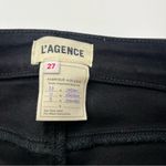 L'Agence L’Agence Marguerite Skinny High Rise Black Noir Silver Glitter Coated Jean 27 Photo 1