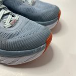 Hoka  Bondi 7 Women's Sneakers Light Blue Fog Glass Orange Size 8 Shoes Athletic Photo 7