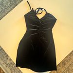 ZARA  velvet cut out dress Photo 2