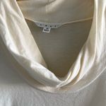CAbi Scooped Neck Ruched Beige Top Photo 6
