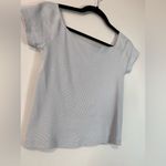 Brandy Melville  JOHN GALT Light Blue Ribbed Off Shoulder Top Women’s One Size Photo 4