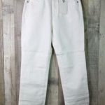 EVIDNT Los Angeles Size 26 Essen Relaxed White Raw Hem Straight Leg Denim Jeans Photo 0