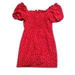 Sundae Muse Archie Red Floral Mini Peasant Dress size 8 Photo 8