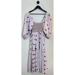 Free People  Dahlia Embroidered Maxi Dress in Frost Lavender Combo Size X-Small Photo 4