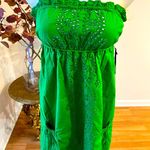 Green cover up / short dress brand new Size M Photo 0