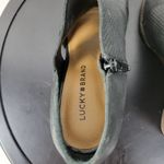 Lucky Brand  Jedrek Womens Wedge Size 11 Black Leather Open Toe Slip On Pump Heel Photo 5