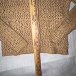 Joie  Brown tan Crochet Collar Button Front Cardigan Sweater Top Size S Photo 8