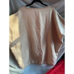 Cuyana  Baby Alpaca Tan Oversized Poncho Sweater Top Regular Boho Scandi Heritage Photo 5