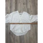 Pilcro and the Letterpress Pilcro Drawstring Poplin Blouse Size M Photo 5