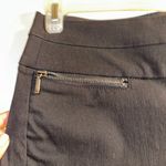 Black Stretchy Zipper Dress Pants Photo 6