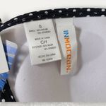 NWT InMocean Fixed Triangle Push Up Bikini Top Black & White Stripes Size Small Photo 6