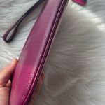 Coach  Burgundy Crossgrain Clutch Wristlet Wallet 9x5 Photo 4