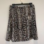 Planet Gold NWOT Snake Print Skater Skirt Button Photo 9