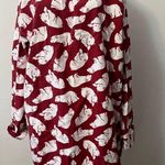Des fils et des nuits french lion polar bear red white theme cotton pajama shirt Size L Photo 1