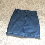 Michael Kors denim solid mini skirt, size small, 100% cotton Photo 5