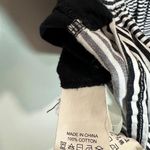 Kate Spade  Broome Street Striped Ruffle Back Tee Black &‎ White Size: Small Photo 4