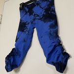 Lululemon  blue black splatter capri seamless leggings size 4 Photo 1