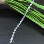 Sterling Silver Vintage FAS 925 Stamped CZ Cubic Zirconia Tennis Bracelet Photo 0