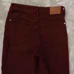 Judy Blue Jeans Womens 7/28 Oxblood High Waist Tummy Control Wide Crop Stretch Photo 3