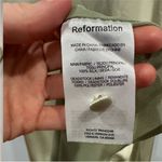 Reformation Niamh Silk Dress in Dried Herbs Open Back Size 10 Photo 6