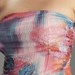 Anthropologie The Soleil Slim Strapless Ruched Mesh Dress - M Photo 4