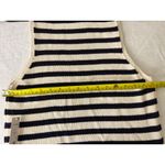 AQUA  Women's Striped Sleeveless Knit Sweater Tank‎ Top Round Neck Beige Black Photo 5