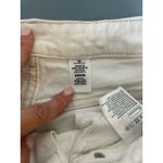 &Denim womens white jeans high waist culotte size 28 wide leg raw hem crop Photo 5