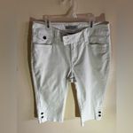 Lee  Platinum Label White Comfort Slimming Capri Jeans Women's Size 8 medium Photo 3