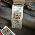 Zadig & Voltaire  Red Leather Panel Mini Skirt Asymmetric Hem Size 36 Small NWT Photo 10