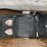 Brighton  Black Vintage Leather Croc Crossbody‎ Convertible Belt Wallet Bag Photo 5