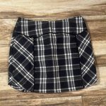 Free People  black and gray checkered short skirt Photo 1