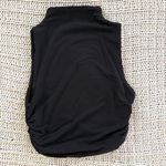 Forever 21  Black Preppy Cinched Sides Mock Neck Work Top Size Small Photo 1