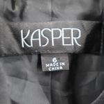 Kasper Black Embroidered Floral Mandarin Blazers Jackets Coats Business Formal 6 Photo 4