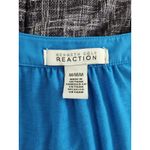 Womens KENNETH COLE REACTION Royal Blue Goldtone Buttons Woven Tank Top M Size M Photo 5