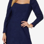 Lilly Pulitzer Ivanna Long Sleeve Romper True Navy Caliente Pucker size 00 Photo 0