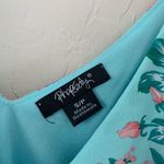 Rhapsody Ruffle Cami Tank Top Tier Floral Blue Pink Purple Small Photo 3