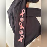 Simply Southern XL  Womens Breast Cancer Fight Like A Girl Glitter Pink Pig Photo 5