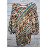 Trina Turk Peruvian Stripe Kimono Swimsuit Beach Cover-Up Dress tropical Medium. Photo 4