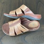 Ariat Womens COSTA Chill Shoes 6.5B Slide Sandals Tan Brown Leather Open Toe Photo 2