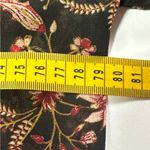 Floral Black Sheer Women's Varsity Jacket Size 2X Photo 6