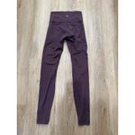 Lululemon Wunder Under Hi-Rise 7/8 Tight Full-On Luon 25" Black Cherry Size 4 Photo 2