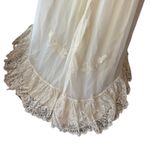 Vtg 60s Lace Victorian Wedding Dress High Neck Long Sleeve‎ Pearl Trim Size 2 XS Photo 8