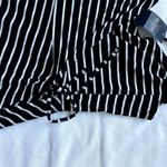 Hollister NWT Black And White Striped Wrap Dress Photo 4