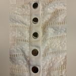 For Love & Lemons  Hermosa Eyelet White Summer Button Down Mini Dress Photo 3